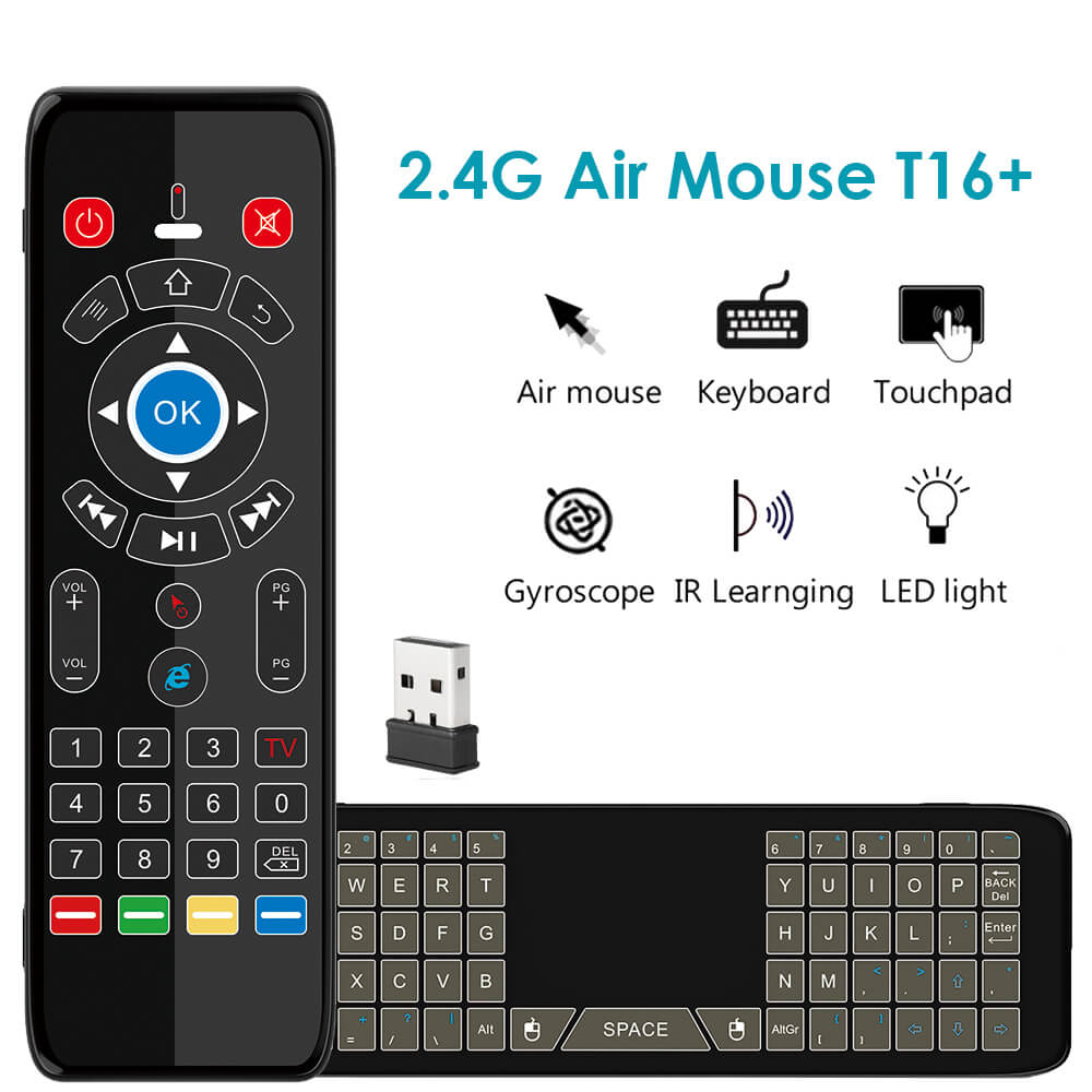 t16 plus air mouse with touch pad keyboard