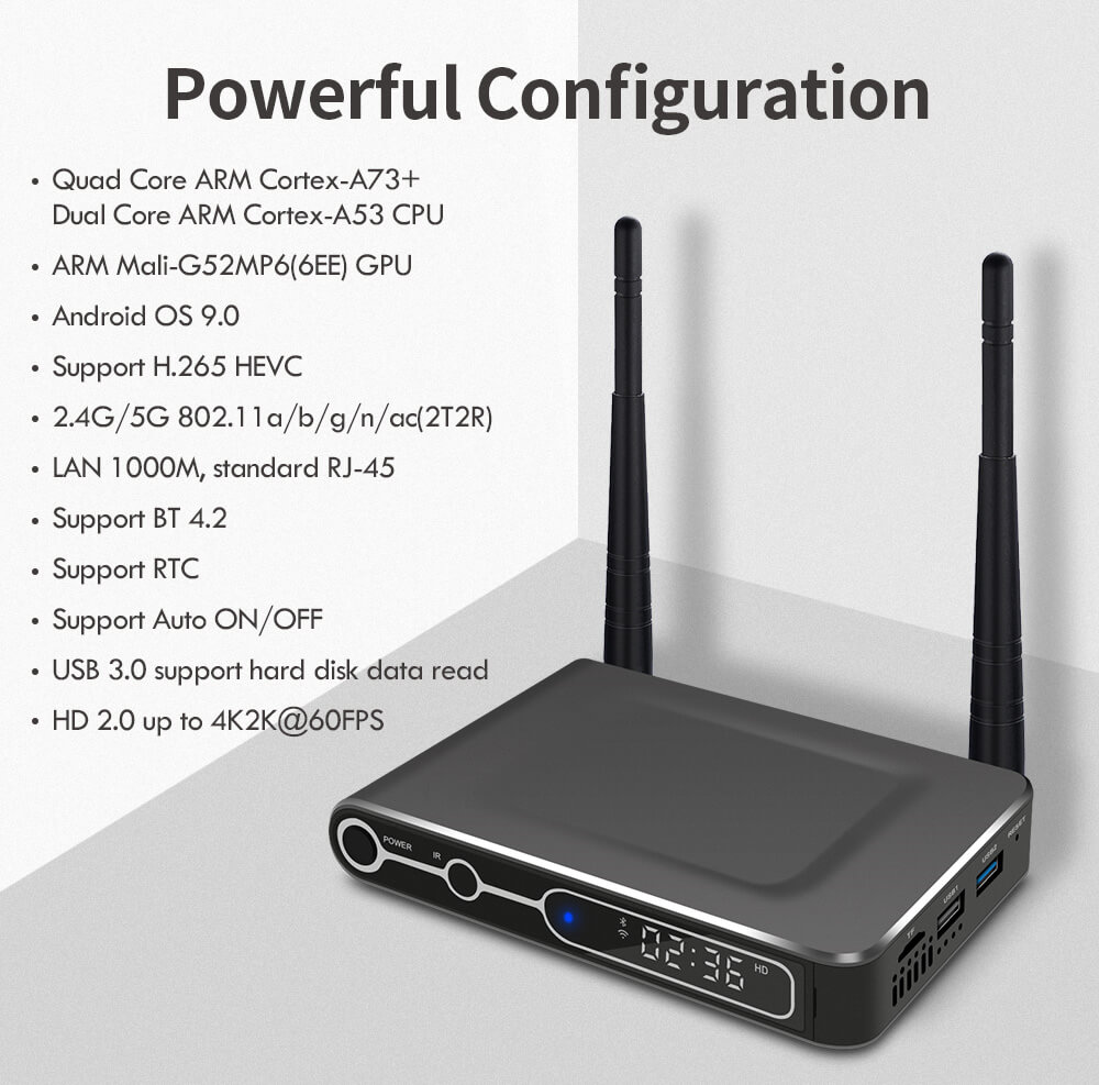 S922X android tv box with rtc