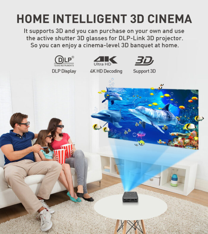 3d 4k projector