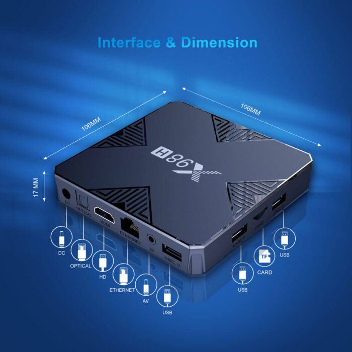 x98h 4gb 32gb tv box