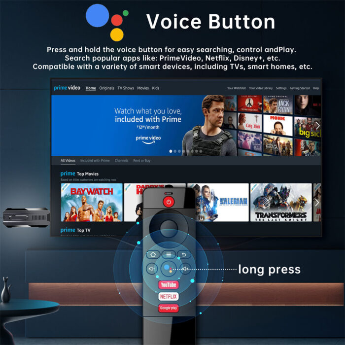 8k tv stick with voice remote