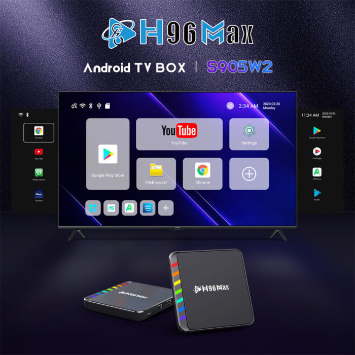 h96 max w2 android tv box