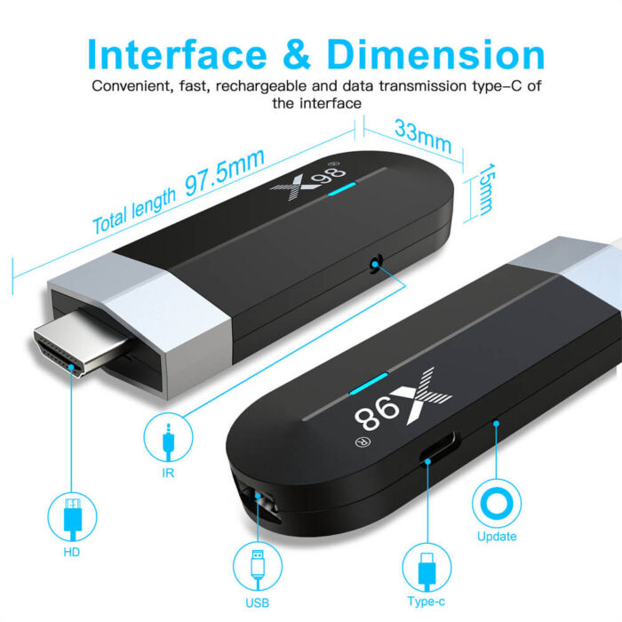 x98 s500 4k android tv stick